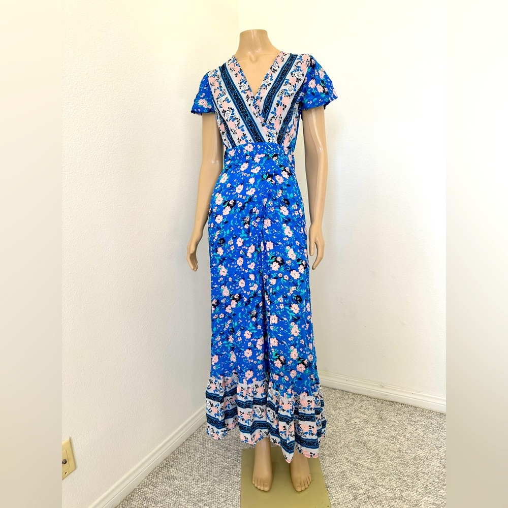 Ocean blue light beach summer dress